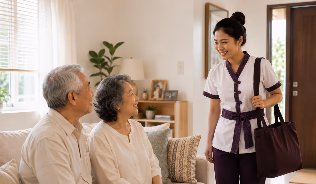 A therapist giving a gentle massage to an older adult, illustrating safe massage for seniors with lighter pressure